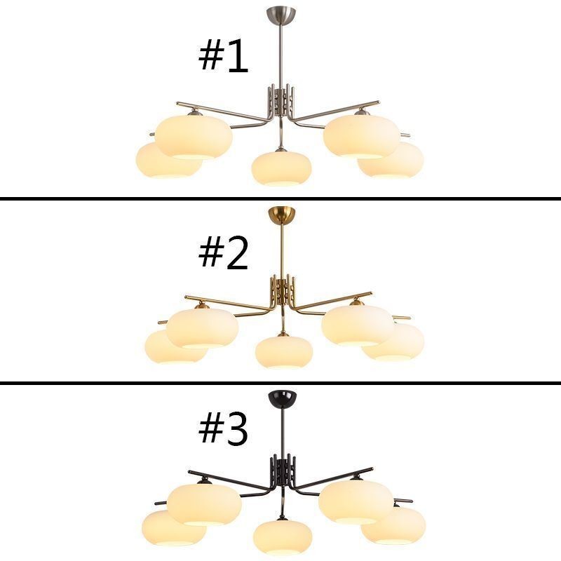 Severské sklenené závesné svietidlo Kreatívne kované stropné svietidlo