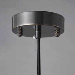 Závesná domáca lampa so sklenenou guľou
