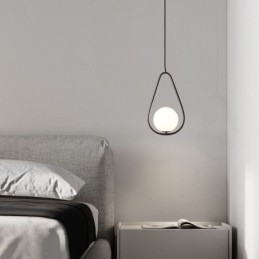 Moderné glóbusové závesné svetlo Sklenená závesná lampa s kvapkami vody