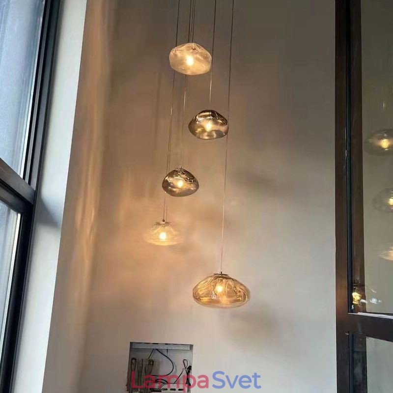 Creative Nordic Pendant Light Sklenený luster Umelecké závesné svetlo