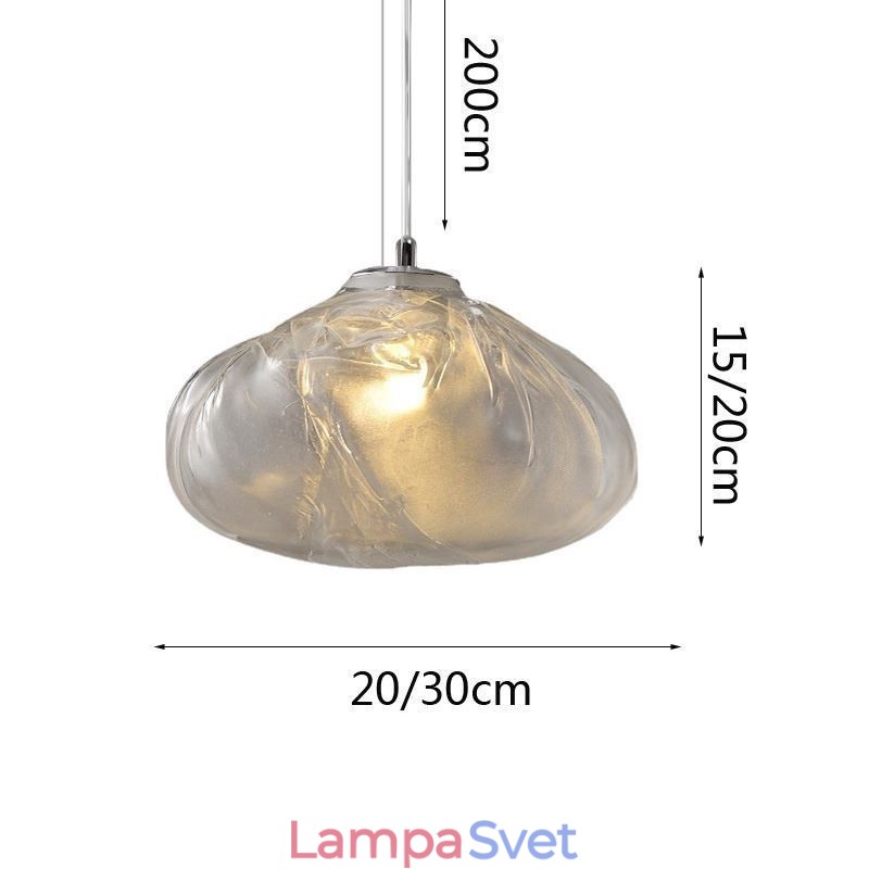 Creative Nordic Pendant Light Sklenený luster Umelecké závesné svetlo