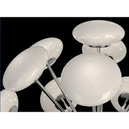 ModernYestaurant Lamp Jednoduché kruhové sklenené umenie Závesná lampa Európskeho štýlu