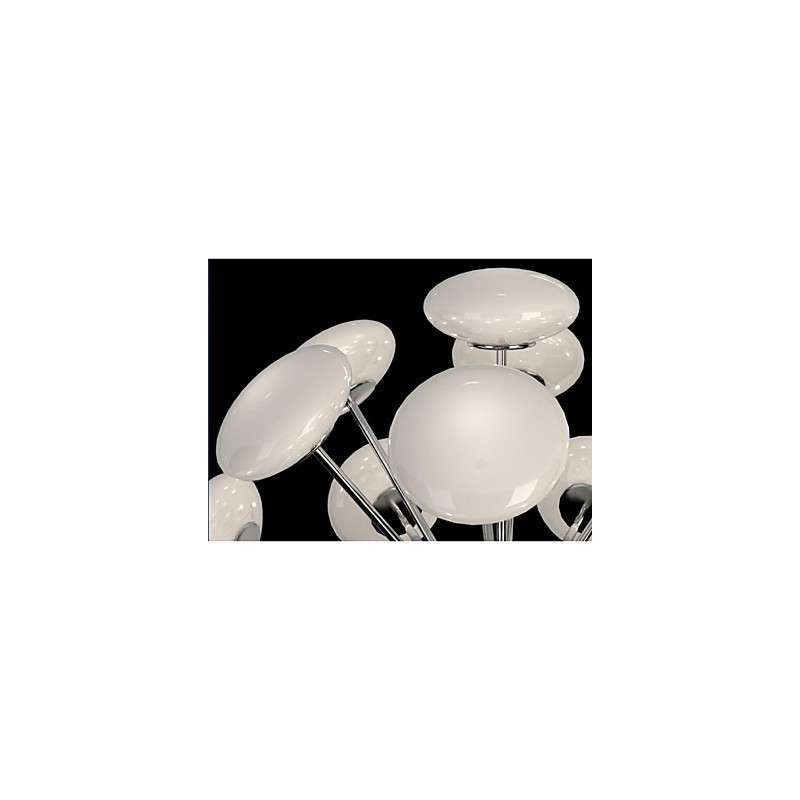 ModernYestaurant Lamp Jednoduché kruhové sklenené umenie Závesná lampa Európskeho štýlu