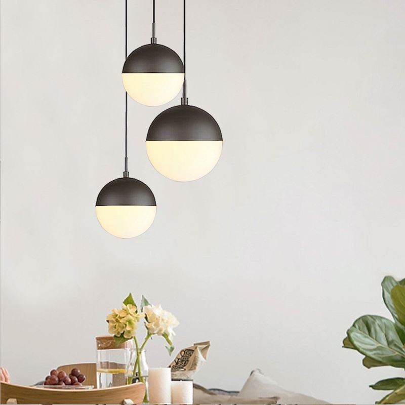 Moderná sklenená guľôčkový prívesok Light Island Ideas Lamp
