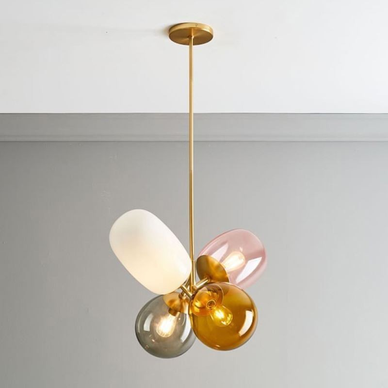 Nordic Unique Pendant Light Colored Glass Princess Balloon Light Children