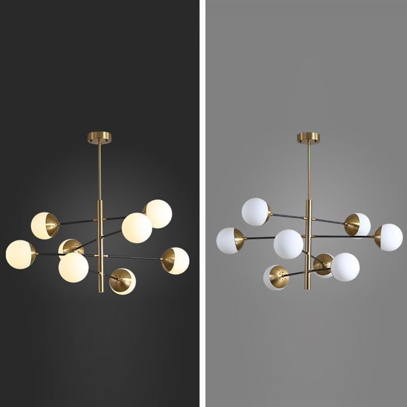 Závesné svietidlo Nordic Glass Luster v tvare magickej fazule