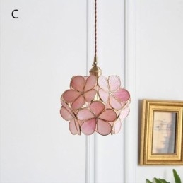 Severské kreatívne závesné svietidlo Sklenené domáce osvetlenie Lampa v tvare okvetného lístka Nočná lampa