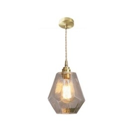 Nordic Retro Závesné svetlo Mosadz sklo Domov Osvetlenie Tower Tvar Lamp Lamp