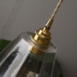 Nordic Retro Závesné svetlo Mosadz sklo Domov Osvetlenie Tower Tvar Lamp Lamp