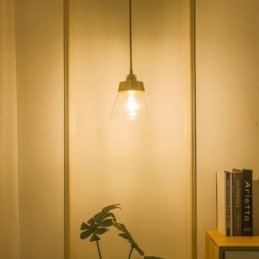 Severské retro závesné svietidlo sklenené tienidlo domáce osvetlenie mosadzný držiak lampy svetlo