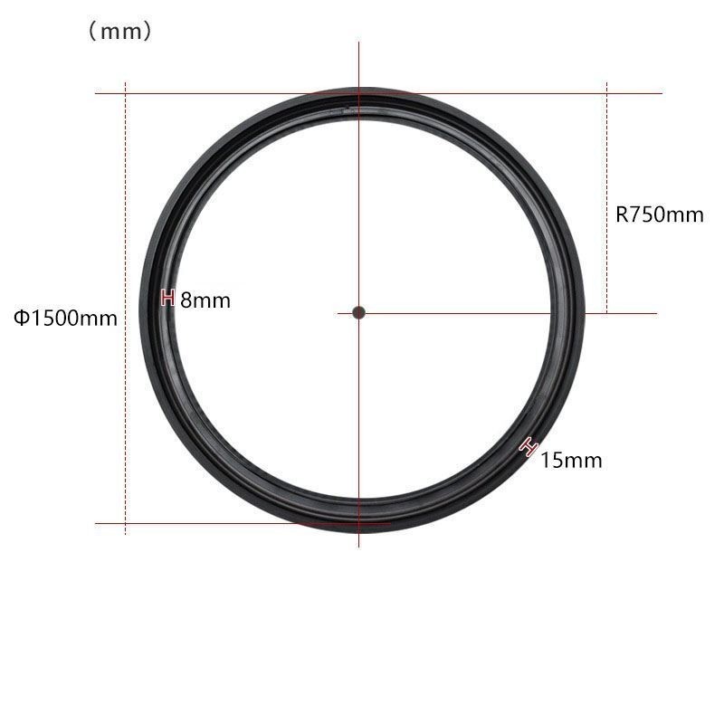 Kruhové dráhové svietidlo Magnetické zapustené dráhové svietidlo 150 cm