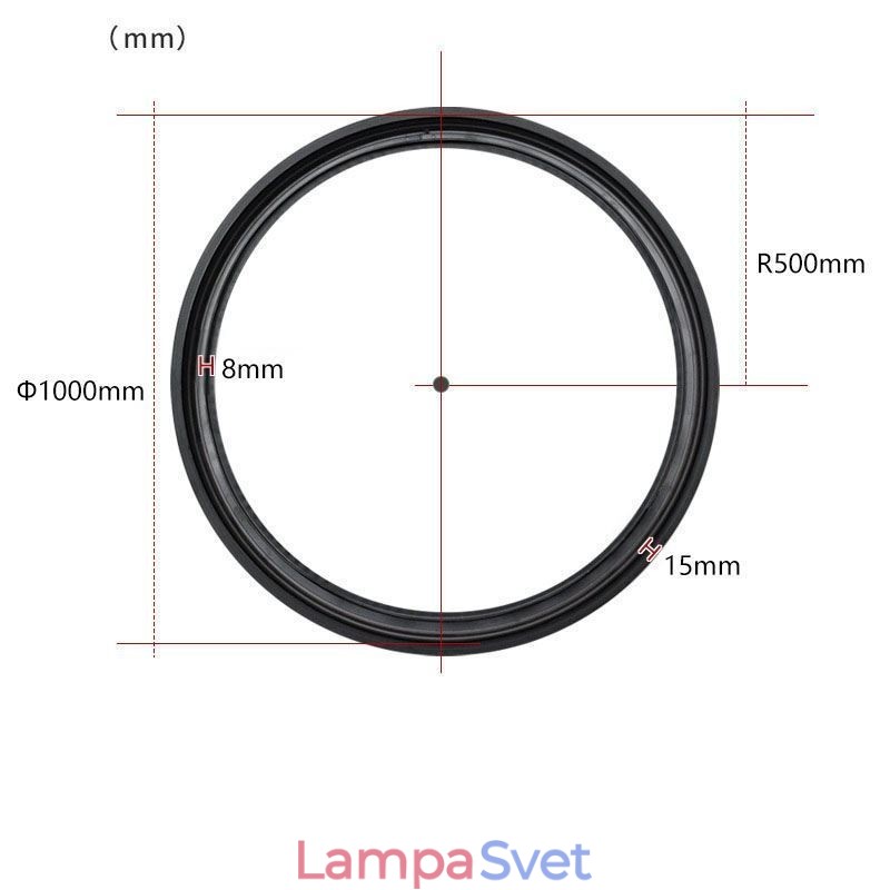 Kruhové dráhové svietidlo Magnetické zapustené bodové svietidlo Dekoratívne svietidlo 100 cm