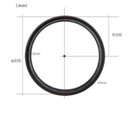 Kruhové dráhové svietidlo Magnetické zapustené bodové dekoratívne svietidlo 60 cm