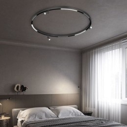 Zapustené lišty na osvetlenie koľajníc Okrúhle magnetické hliníkové lišty