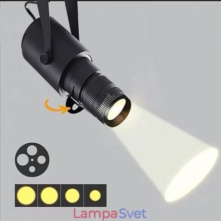 Stupeň bodového svetla KTV stropný bodový reflektor 4 úrovne nastavenia clony Stupeň bodového svetla KTV stropný bodový reflektor 4 úrovne nastavenia clony