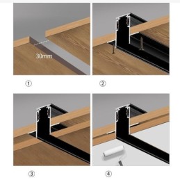 Magnetické dráhové svietidlo Zapustené bodové dekoratívne svietidlo 3M 36V