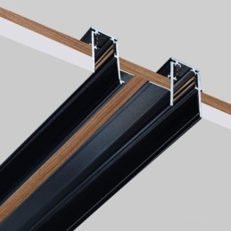 Zapustené koľajnice na osvetlenie koľajníc Magnetický hliníkový profil povrchu koľajníc Ultra tenký svetelný pás koľajníc 100 cm