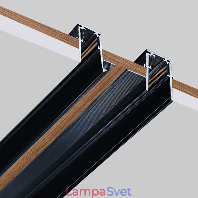 Zapustené koľajnice na osvetlenie koľajníc Magnetický hliníkový profil povrchu koľajníc Ultra tenký svetelný pás koľajníc 100 cm