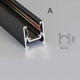 Zapustené koľajnice na osvetlenie koľajníc Magnetický hliníkový profil povrchu koľajníc Ultra tenký svetelný pás koľajníc 100 cm