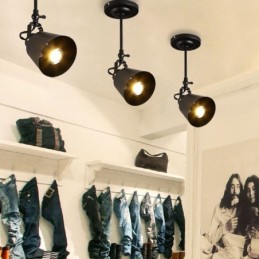 Rustikálne Iron Spotlight Vidiek Vintage stropné svietidlo