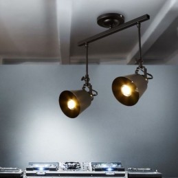 Rustikálne Iron Spotlight Vidiek Vintage stropné svietidlo