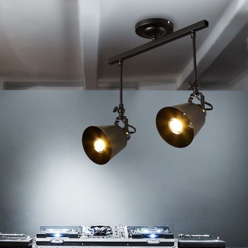 Rustikálne Iron Spotlight Vidiek Vintage stropné svietidlo