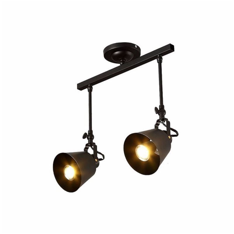Rustikálne Iron Spotlight Vidiek Vintage stropné svietidlo