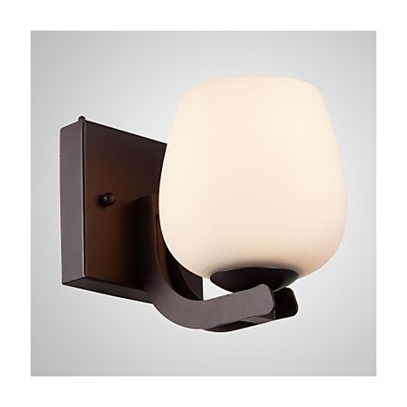 Železná nástenná lampa so skleneným tienidlom Klasické moderné nástenné svietidlá Železná nástenná lampa so skleneným tienidlom Klasické moderné nástenné svietidlá