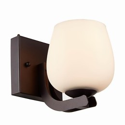 Železná nástenná lampa so skleneným tienidlom Klasické moderné nástenné svietidlá