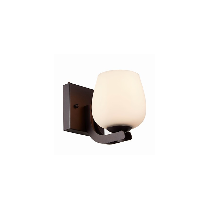 Železná nástenná lampa so skleneným tienidlom Klasické moderné nástenné svietidlá