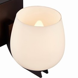 Železná nástenná lampa so skleneným tienidlom Klasické moderné nástenné svietidlá