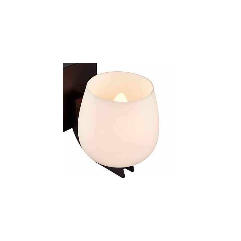 Železná nástenná lampa so skleneným tienidlom Klasické moderné nástenné svietidlá