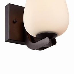 Železná nástenná lampa so skleneným tienidlom Klasické moderné nástenné svietidlá
