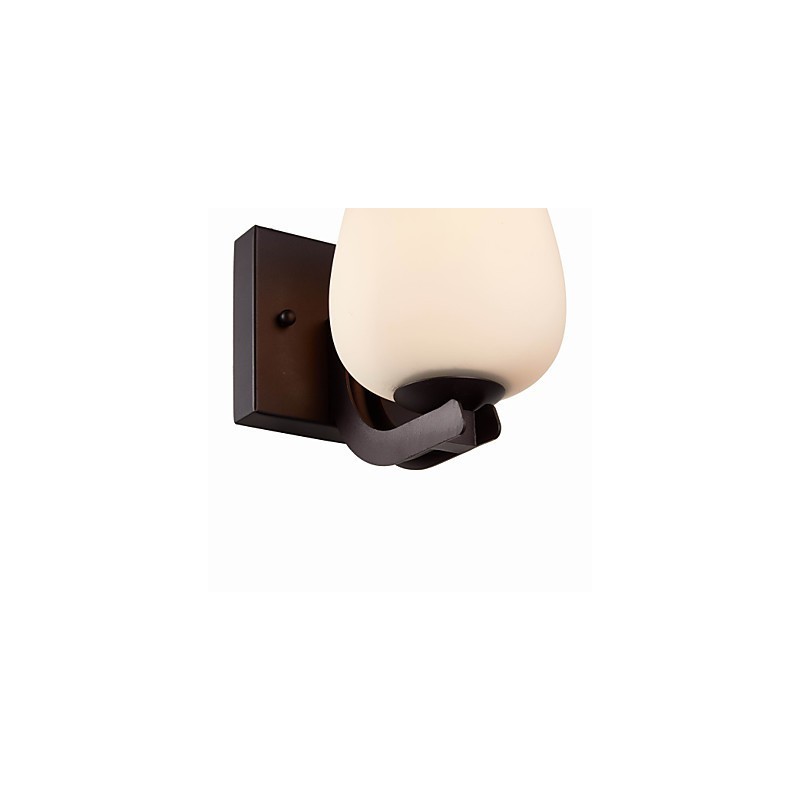 Železná nástenná lampa so skleneným tienidlom Klasické moderné nástenné svietidlá