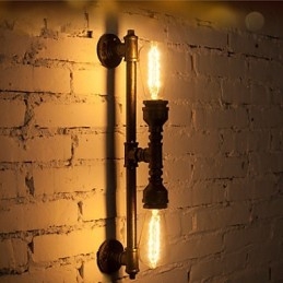 Wroguht železná nástenná lampa na vodnú fajku Vintage osvetlenie uličky Loft Iron nástenná lampa Edison Žiarovka FJ DB2 046A0