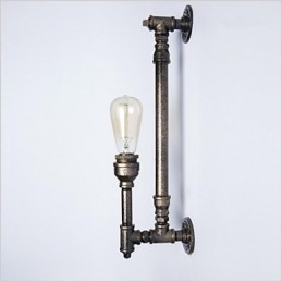 Wroguht železná nástenná lampa na vodnú fajku Vintage osvetlenie uličky Loft Iron nástenná lampa Edison Žiarovka FJ DB2 046A0