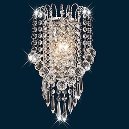 Crystal Flush Mount nástenné svietidlá Moderné súčasné kovové