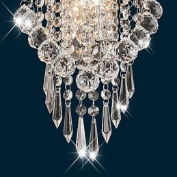Crystal Flush Mount nástenné svietidlá Moderné súčasné kovové