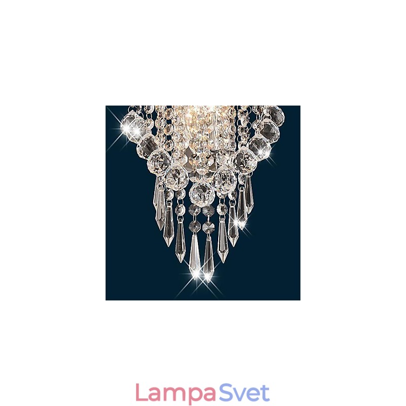 Crystal Flush Mount nástenné svietidlá Moderné súčasné kovové