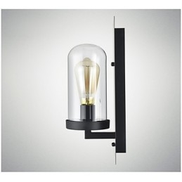 Svietidlá v rustikálnom štýle Iron Glass Wall Sconce Retro Nástenná lampa Svetlo z USA