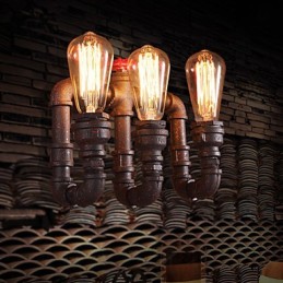 Nástenné svietniky Mini štýl Rustic Lodge Metal