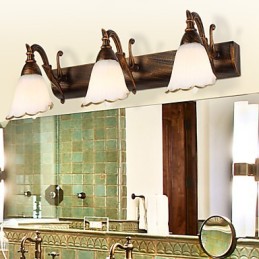 Nástenné svietniky Kúpeľňové osvetlenie Nástenné svietidlá na čítanie Mini štýl Rustic Lodge Metal