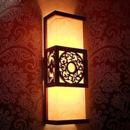 Archaize Corridor Corridor Klasická nástenná lampa z ovčej kože Light