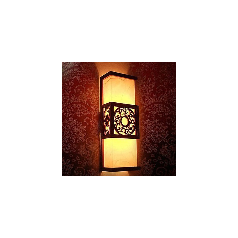 Archaize Corridor Corridor Klasická nástenná lampa z ovčej kože Light