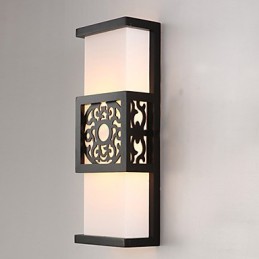 Archaize Corridor Corridor Klasická nástenná lampa z ovčej kože Light