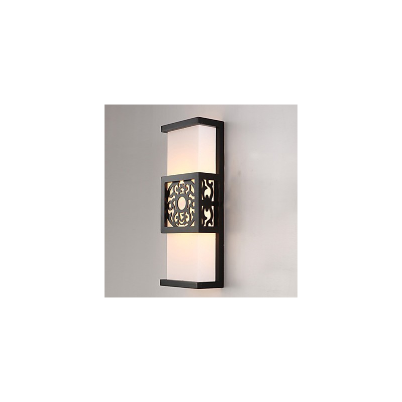 Archaize Corridor Corridor Klasická nástenná lampa z ovčej kože Light