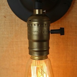 Edison Žiarovka Retro Minimalistická Nočná ulička Kaviareň Terasa Kanál Mini nástenné svietidlo