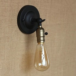 Edison Žiarovka Retro Minimalistická Nočná ulička Kaviareň Terasa Kanál Mini nástenné svietidlo