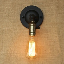 Edison Žiarovka Retro Minimalistická Nočná ulička Kaviareň Terasa Kanál Mini nástenné svietidlo
