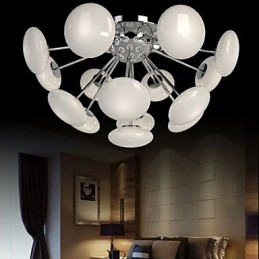 ModernYestaurant Lamp Jednoduché kruhové sklenené umenie Závesná lampa Európskeho štýlu